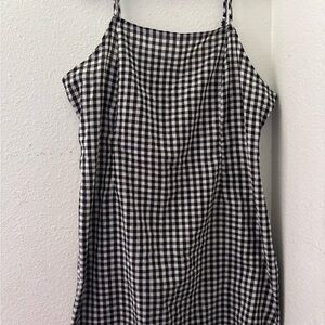 Black and White Gingham Dress